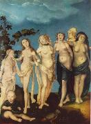 BALDUNG GRIEN, Hans The Seven Ages of Woman ww oil painting on canvas